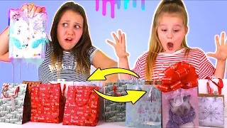 SLIME VS REAL CHRISTMAS PRESENT SWITCH UP CHALLENGE!! (Don't Choose Wrong One)