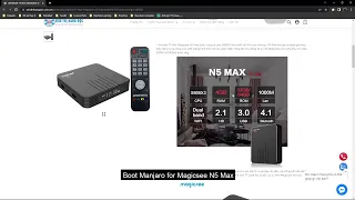 Install Manjaro on Magicsee N5 Max.