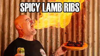 Spicy lamb ribs
