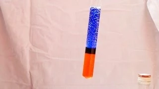 Three-layer colored liquid - Beautiful chemical experiment!