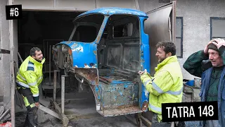 TATRA 148 - RESTORATION | SANDBLASTING OF CABIN AND OTHER PARTS | PART 6