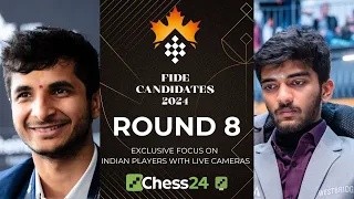 FIDE CANDIDATES 2024 DAY 8 | VIDIT vs GUKESH, PRAGG vs FIROUZJA