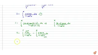 Evaluate `int_0^pi (xsinx)/(1+cos^2x)dx`...