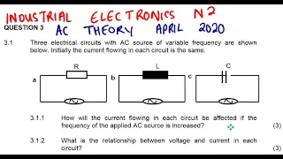 INDUSTRIAL ELECTRONICS N2 AC THEORY APRIL 2020 @mathszoneafricanmotives