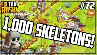 THOUSANDS of Skeletons - 3,000 Free Gems! Clash of Clans Fix That Rush #72