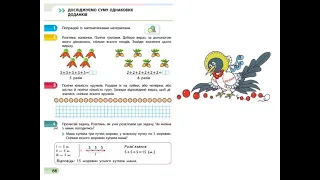 Математика. Урок 98. Досліджуємо суму однакових доданків. Скворцова 3 ч. с. 66