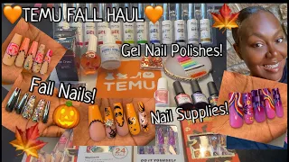 Temu haul | Fall is almost here 🙌🍁| Press on nails | Nail supplies | Temu finds | Temu review