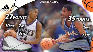 Tracy McGrady VS Ray Allen Face-off G2 2001 Playoffs