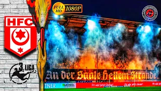 🔴⚪ HALLE ULTRAS Pyro Show in Kurt Wabbel Stadium • 3 Liga • Hallescher FC vs MSV Duisburg