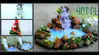 Парящая чашка водопад своими руками - 6 идей / Hot glue waterfall diy / Decoratiuni