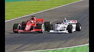 Ferrari F1 2018 vs Stewart F1 1998 - Monza