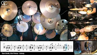 Unholy - Sam Smith, Kim Petras / Drum Cover By CYC (@cycdrumusic) score & sheet music