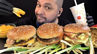 [ASMR] Mcdonald's Cele 3 Big Tasty New Entry MUKBANG 🇷🇴