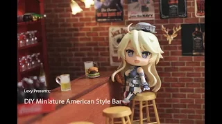 DIY American Style Bar - Miniature Bar Diorama tutorial for Nendoroid, dolls, Figma Photography