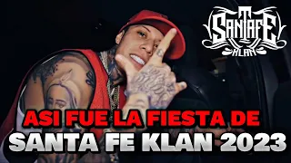 ASI FUE LA FIESTA DE SANTA FE KLAN EN SU BARRIO