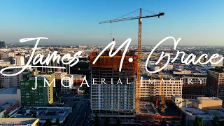 The Iconic skyline of Downtown Los Angeles, California from JMG Aerial Imagery - 4K Drone Services