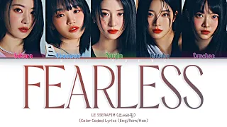 LE SSERAFIM (르세라핌) "FEARLESS (2023 Ver.)" (Color Coded Lyrics (Lyrics (Han/Rom/Eng/가사)