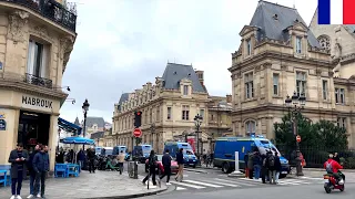 🇫🇷☁️【HDR 4K】Paris Walk - Arts et Métiers to Pont des Arts via Opéra and Louvre (Feb 2024)