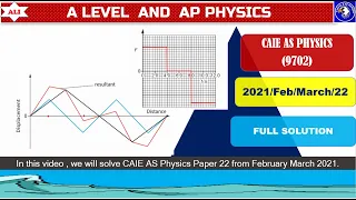 CAIE A Level Physics Paper 2 Solution -Feb March 2021 P22 Full Solution-9702 FM2021 12 -Q1-Q6