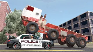 Police Cars Chases #58 - BeamNG DRIVE | SmashChan