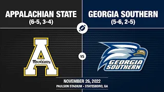 2022 Week 13 - Appalachian State at Georgia Southern