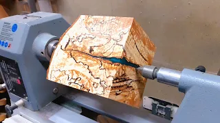 Woodturning - Split and Spalted Ash