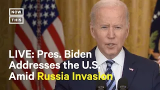Biden Addresses Nation on Russia’s Attack on Ukraine I LIVE