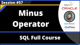 SQL - Part 57 - Minus Operator