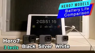 GoPro Hero7 Black Silver White Battery Life Comparison - GoPro Tip #622 | MicBergsma