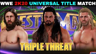 WWE 2K20 Roman Reigns VS Daniel Bryan VS Edge Gameplay | WWE 2K20 Gameplay ||