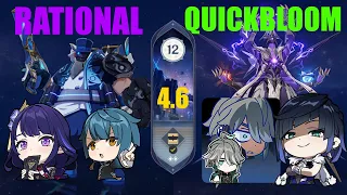 Spiral Abyss 4.6 | C0 Raiden Rational & C0 Alhaitham Quickbloom | Floor 12 | Genshin Impact