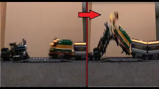 lego train crash compilation #12