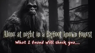 Alone at night in a known bigfoot area