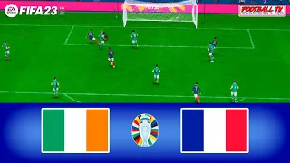 FIFA 23 - Ireland vs France - UEFA Euro 2024 Qualifiers - Full Match All Goals - PC Gameplay