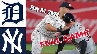 Detroit Tigers vs New York Yankees 05/04/24 FULL GAME HIGHLIGHTS | MLB  Season 2024 | MLB Highlights