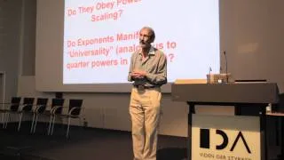 Geoffrey West on COMPLEXITY