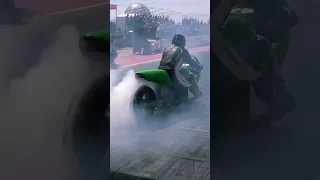 700 hp Kawasaki turbo burnout #dragbike #burnout