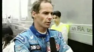 Berger ärgert sich über Schumacher (Monaco 96)