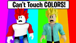 CAN'T TOUCH A COLOR In Roblox 🌈🌈 Khaleel and Motu Gameplay