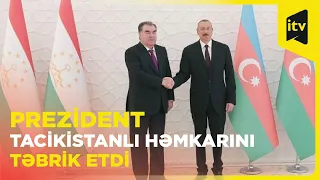 Prezident İlham Əliyev tacikistanlı həmkarını təbrik edib