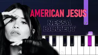 Nessa Barrett - american jesus (Piano tutorial)