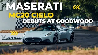 Maserati MC20 Cielo Debuts With Special Guest At Goodwood FOS 2022