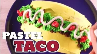 🍰 COMO HACER PASTEL EN FORMA DE TACO | DIY PASTEL TACO MEXICANO| HOW TO MAKE MEXICAN TACO CAKE