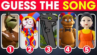 Guess The Meme & Character By Song | Toothless Dance, Feddy Fazbear ur ur, Pomni...! #305