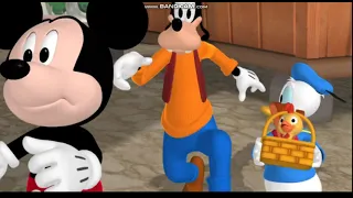 The Giant Chases Mickey, Donald and Goofy in 8 Languages