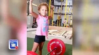 5-year-old girl does CrossFit TEN times a week