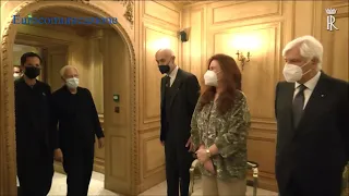 Sergio Mattarella incontra Giorgio Armani