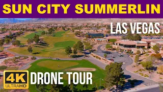 Sun City Summerlin 4K Drone of Best 55+ Communities in Las Vegas