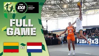 Lithuania v Netherlands | Women Play-In | Full Game | Crelan FIBA 3x3 World Cup 2022