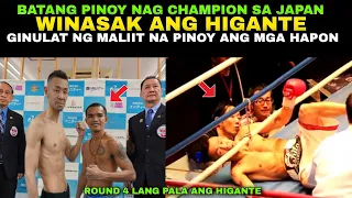 Champion na Higanteng Hapon Winasak ng Maliit na Pinoy sa Japan